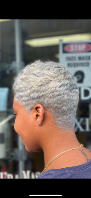 Platinum Hair Color and Style